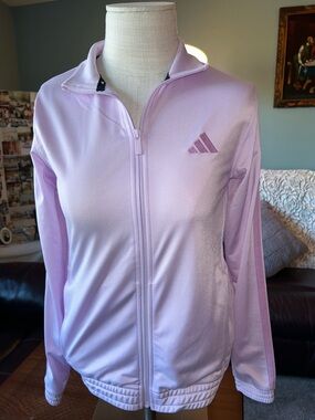 NWT- Adidas Light Lavender Zip-Front Bomber Jacket Size Small